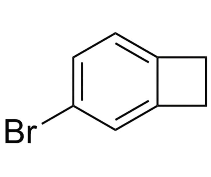 4-溴苯并环丁烯BCB（4-BrBCB）化学分子结构式